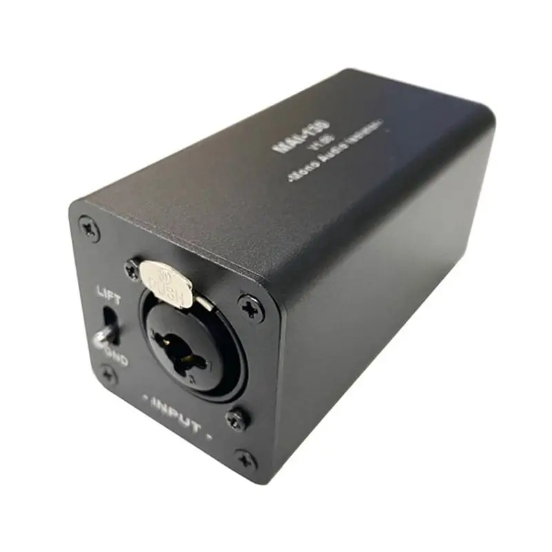 WF-Audio Isolator Noise Reduction,Eliminates Current Noise,DI Grounding Box,6.5 XLR Mixer Audio Isolator, MAI-130 Mono Easy To U