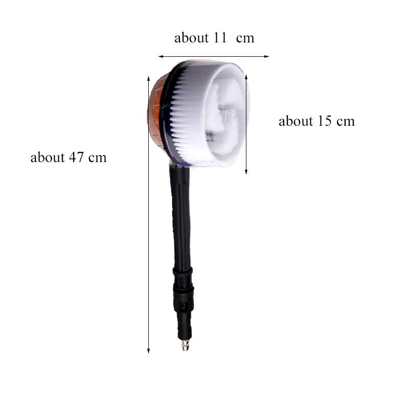 Aksesori cuci mobil sikat putar otomatis untuk mesin cuci tekanan tinggi 1/4 pembersih Detailing mobil koneksi cepat