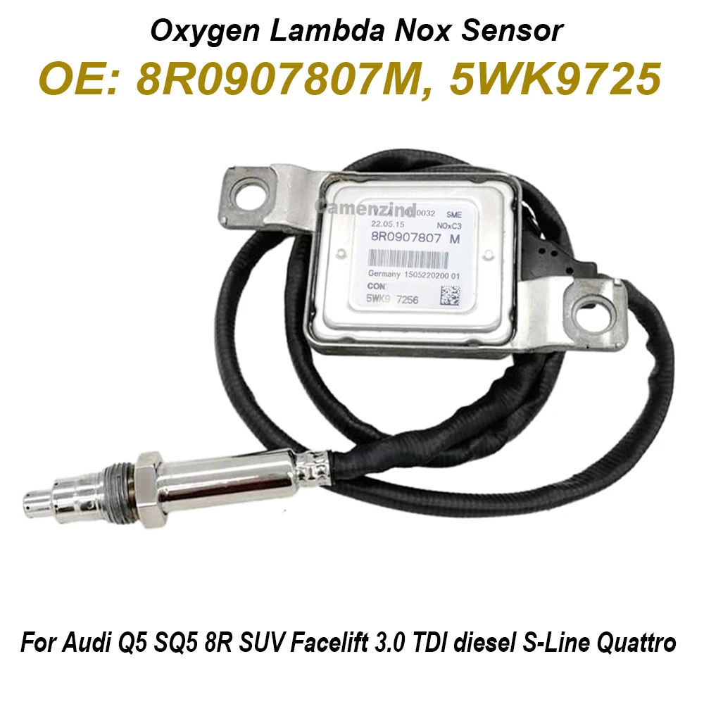 

8R0907807M 5WK9725 Oxygen Lambda Nox Sensor R0907807S 8R0907807N For Audi Q5 SQ5 8R SUV Facelift 3.0 TDI diesel S-Line Quattro
