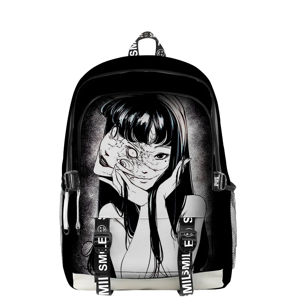 Manga Junji Ito Maniac Japanese Tales of the Macabre Anime Zipper Backpack School Bag Unique Daypack 2023 Casual Traval Bag