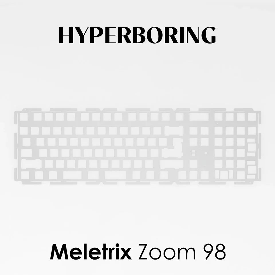 Meletrix Zoom 98 キーボードプレート PC POM FR4 アルミニウム製