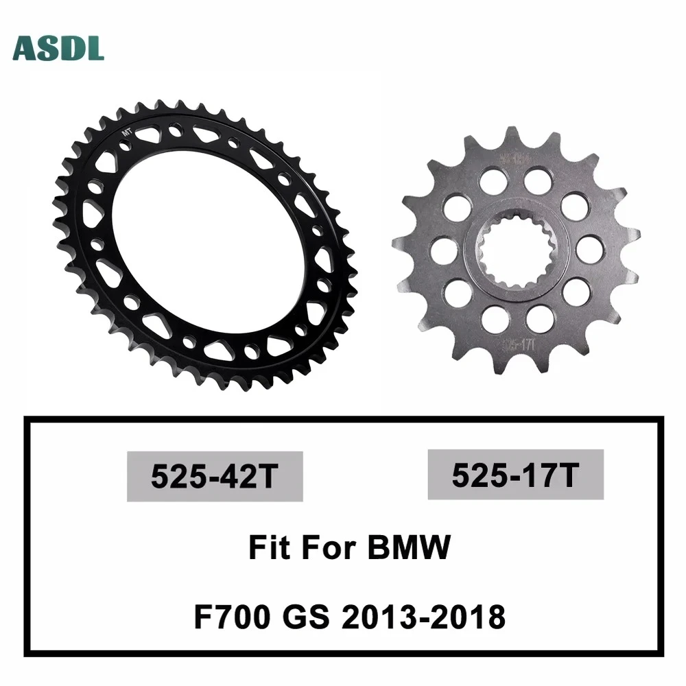 

For BMW F700 GS 2013-2018 F700GS Motorcycle Chain 525 Front & Rear Sprocket 42T 17T Motorcycle Chain Transmission Systems Parts