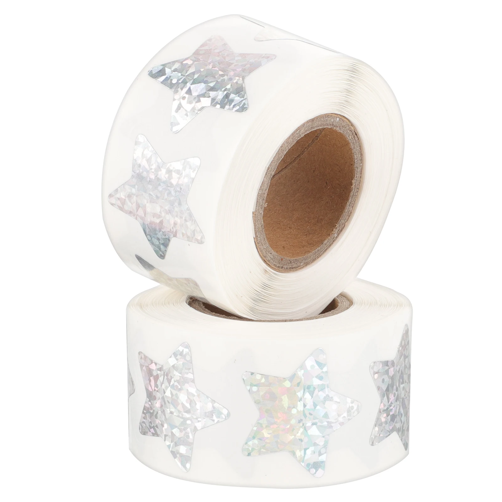 

2 Rolls Inch Silver Star Stickers Reward Kids Children Reward Stickers Classroom Party Office Decoration Safe Materials