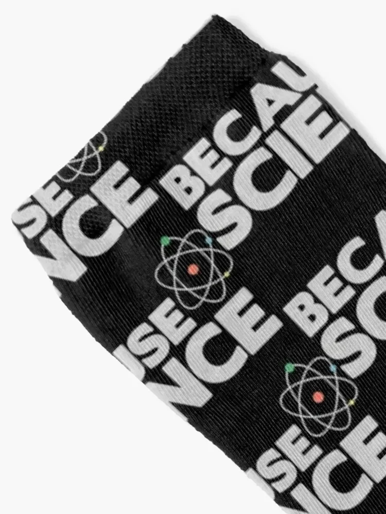 Because Science Socks hockey Stockings man anti slip football funny gift Men Socks Women's