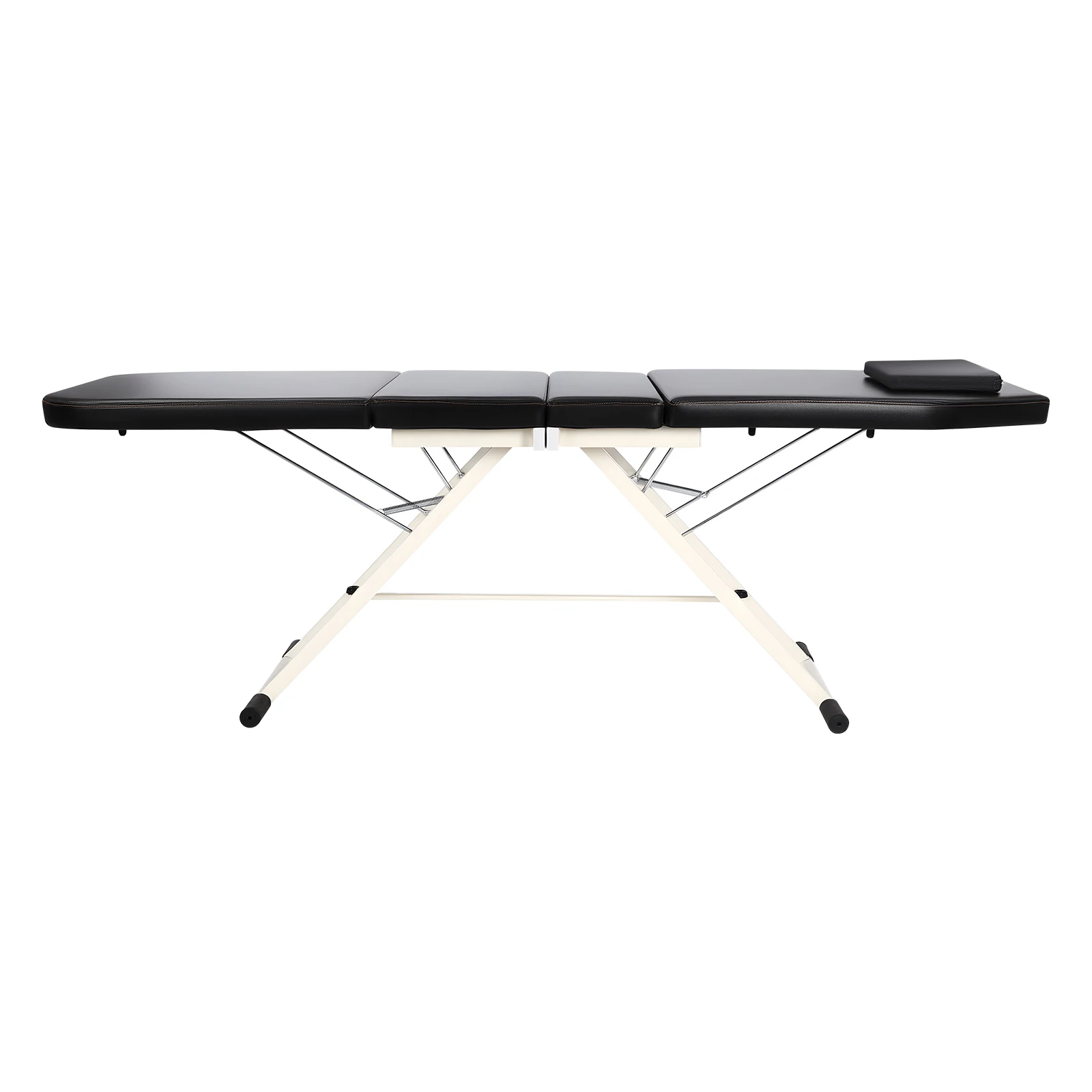 Tragbarer Klappbarer Spa-Stuhl Schwarz 3-Fach Faltbare Massageliege Belastbarkeit 200-250kg PU Für Krankenhäuser, Schönheitssalons, Spa – Detail 7