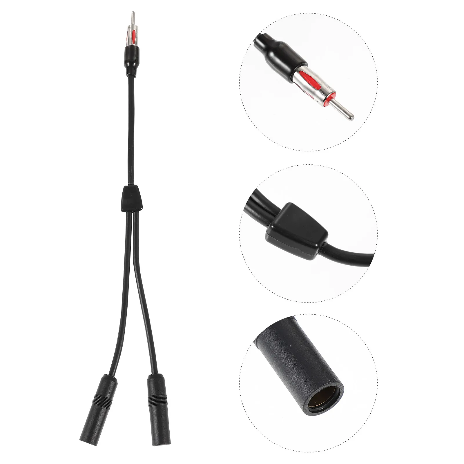 1Pcs Auto Antenna Adapter Cable Car Aerial Extension Cable Long Life Stable Transmission Compatible with Standard Aerial