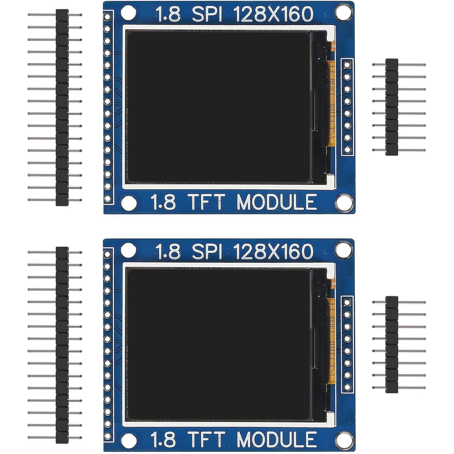 1,8-дюймовый последовательный SPI TFT ЖК-модуль, адаптер печатной платы дисплея IC 128x160, матричный 3,3 В, 5 В, ввода-вывода, Inerface, совместимый с Arduino