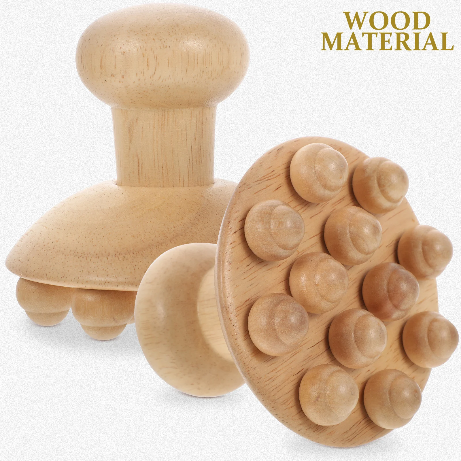 

Деревянный роликовый ручной точечный массажер Guasha с гладкой полированной поверхностью для безопасного и удобного использования в домашних условиях