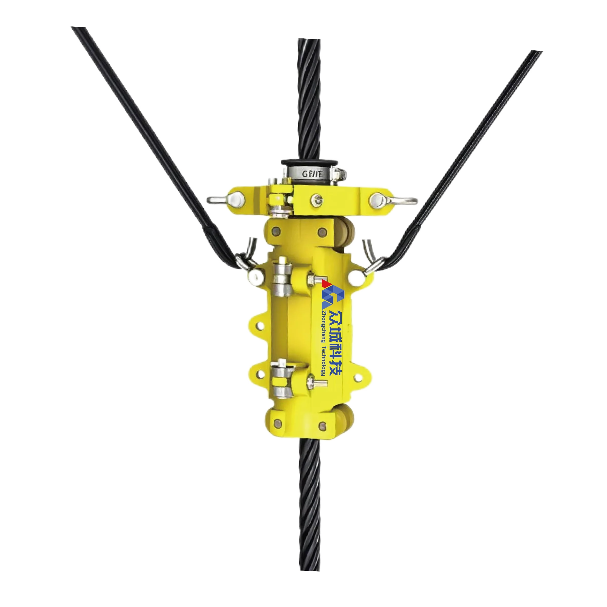 CE Verified Wire Rope Lubricator Hoist Rope for Harbor Mobile Crane Single-stage Pump Wire Rope Lubricator with Cleaner
