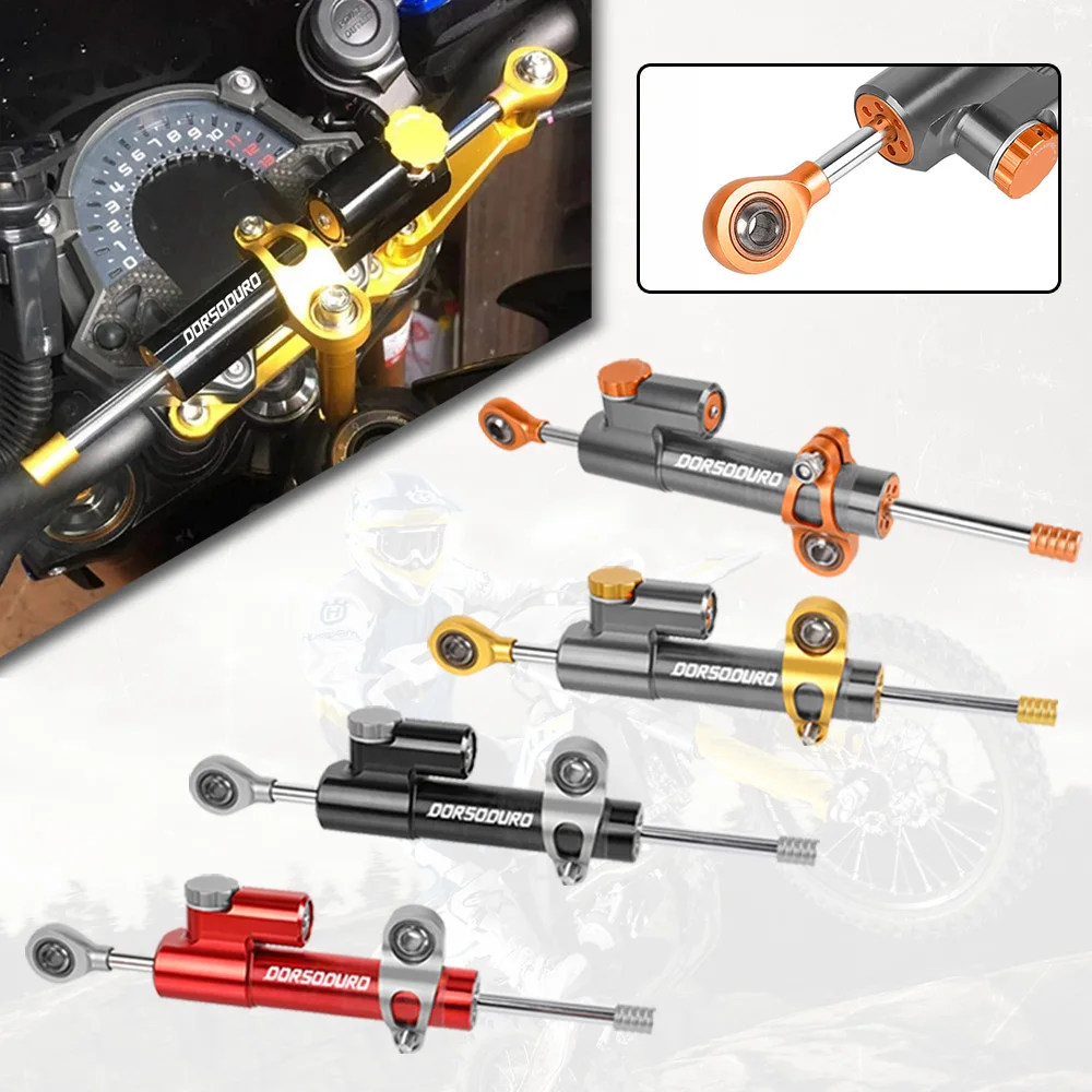 

For Aprilia Dorsoduro 750 2008-2009 750 2008-14 SHIVER /GT 2007-2014 Universal Motorcycle Adjustable Steering Damper Stabilizer