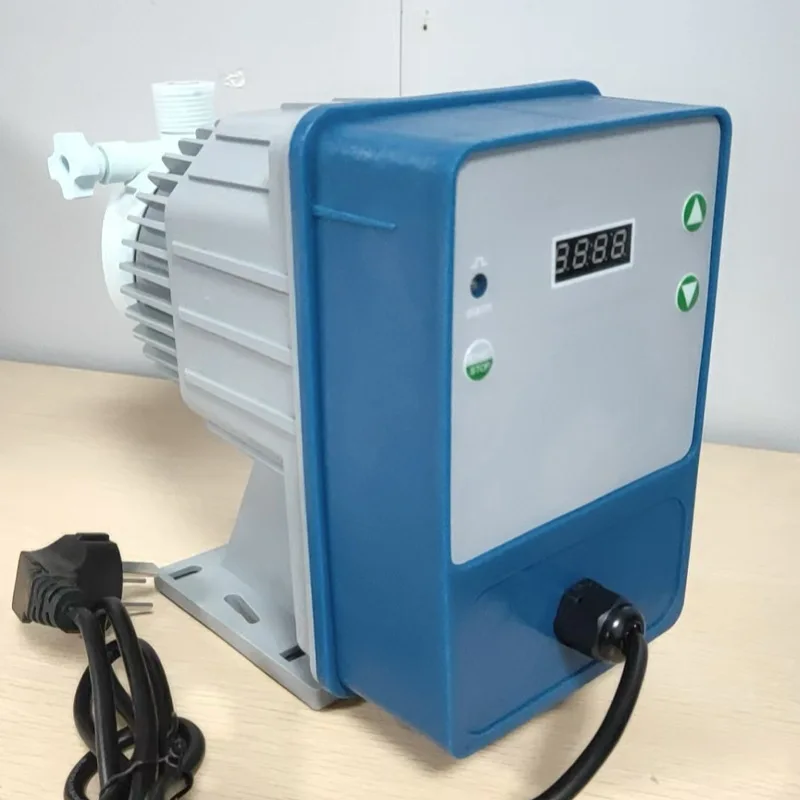 

Acid Resistant Electromagnetic Diaphragm Metering Pump for Chlorine Dioxide & Sodium Hypochlorite Dosing 1L-20L Precision Chemic