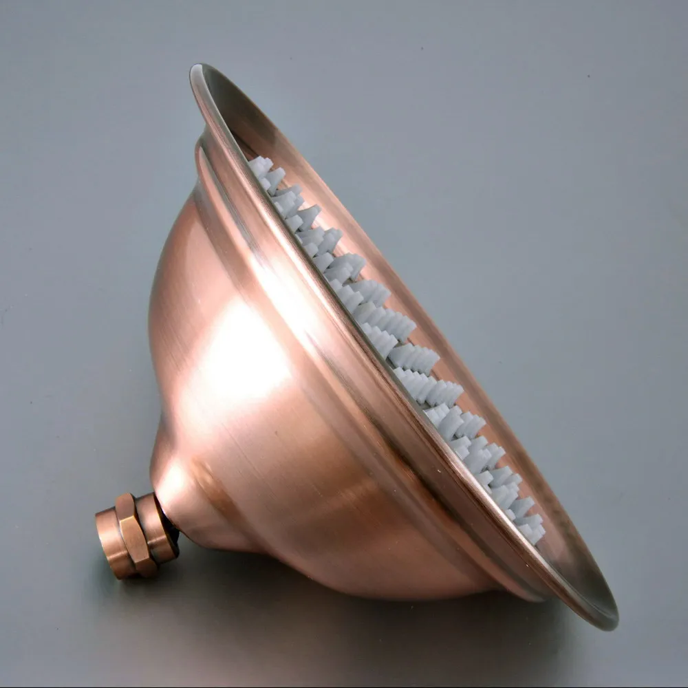 

Bathroom Accessory Antique Red Copper Water Saving Round Shape Top Rain Shower Head Bathroom Fitting ash263
