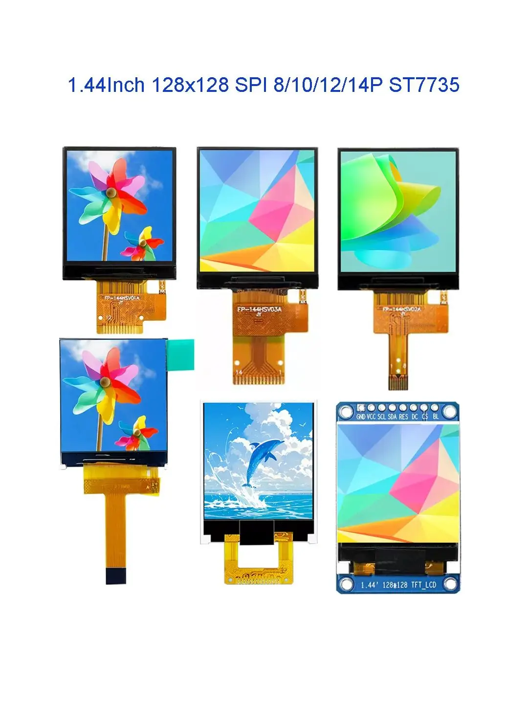 Módulo de pantalla Lcd TFT de 1,3 pulgadas, 1,33 pulgadas, 240x240, cristal IPS, interfaz SPI, control ST7789V, 12 pines, 24 pines