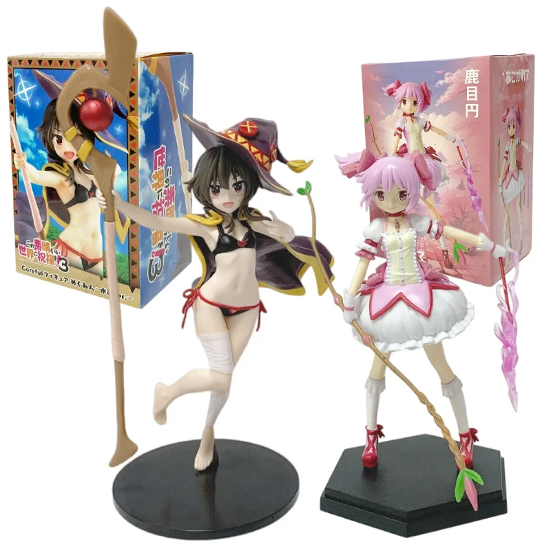 17-23cm Puella Magi Madoka Magica Anime-Figur Kaname Madoka Actionfigur Magisches Mädchen Modell Deko-Statue Puppen Spielzeug SF-Geschenke