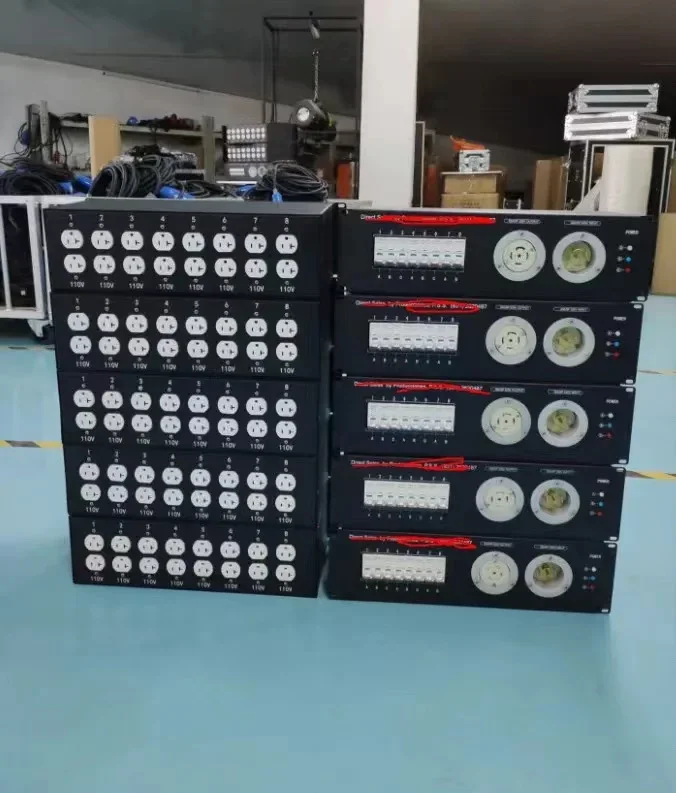 

NEW In Stock 3U rack installation panel power box, with 2 pieces of 20A sockets
