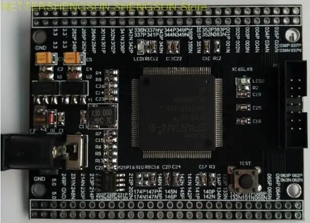 

Плата разработки Xilinx FPGA Spartan6 XC6SLX9 Core Minimum System