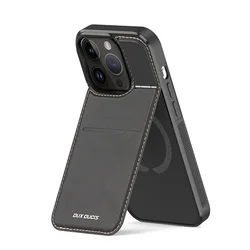 Dux Ducis Luxury Pu Leather Support Card Phone Case For Iphone 16 15 14 13 Pro Max 16E Business Slot Online Celebrity Back Cover