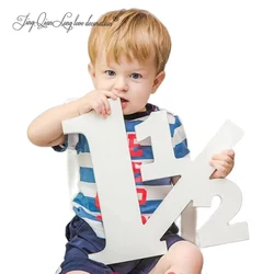custom Toddler Photo Shoot Photography Props, Large Wooden Number Sign, 9 
