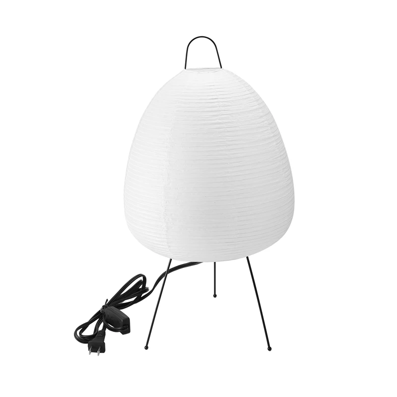 Harmony Illuminated Akari Paper Lamp,Wabi-Sabi Decorative Lamp Inspired By Noguchi Rice Paper, Rice Paper Lamp