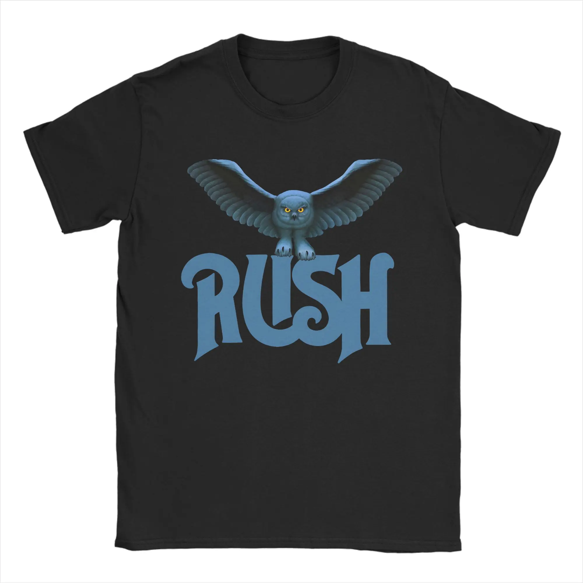 Rock Music Rush Band T Shirt  Popular T-Shirts Short Sleeves Vintage Tshirt Summer Cotton Plus Size 5XL Tees