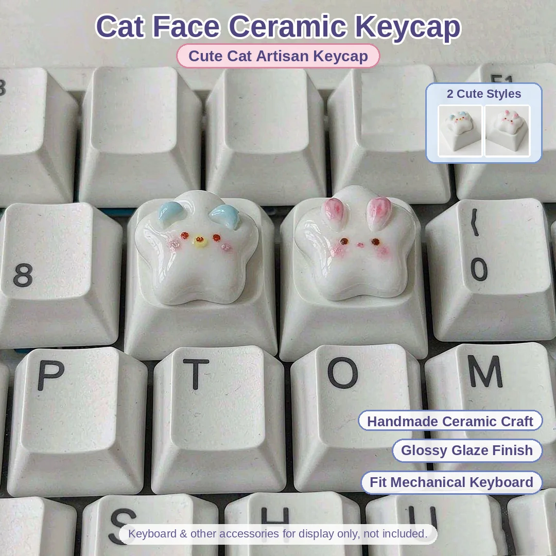 Animal Keycap Kawaii Pink, Cute Animal ESC Key Cap for MX Switch Keyboard, Personalized Gift