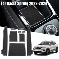 Alfombrillas antideslizantes para puerta de coche, almohadillas de ranura para Renault Kwid e-tech, accesorios para Dacia Spring Electric 2022, 2023, 2024