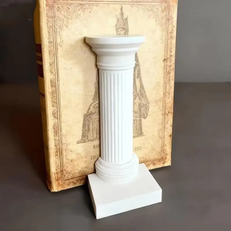 2pcs 3D Printed Column Bookends – Minimalist Book Stand, High-Quality Desktop Decor, Study Office Gift