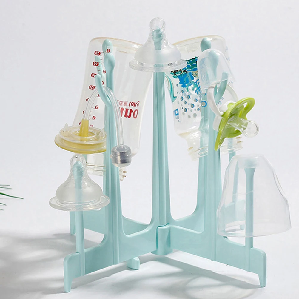

1-шт съемная сушилка для детских бутылочек, сушилка для хранения, сушилка для детских бутылочек для чашек-непроливайков для малышей (небесно-голубой)