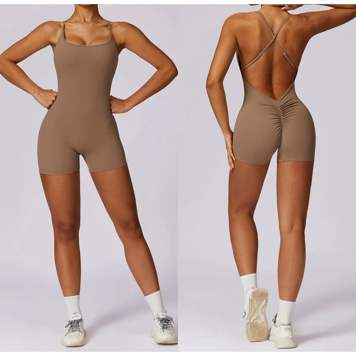 

Seamless Yoga Jumpsuits Sports Fitness Hip-lifting Skinny Quick-Drying One-Piece Clothing Casual Workout Gym Tracksuit for Women