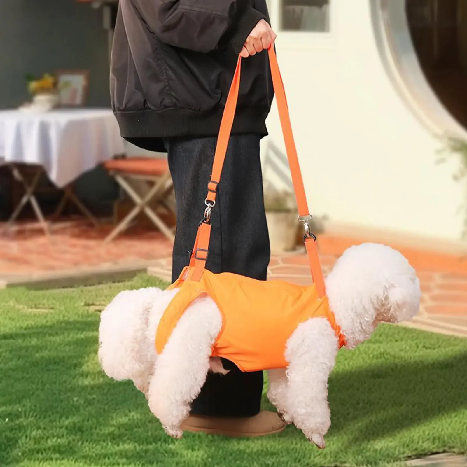 Dog Support Sling Dog Stair Helper Lift Support Harness Sling Pet Assisted Clothing Flexible Walking Aid Strap For Outdoor Old