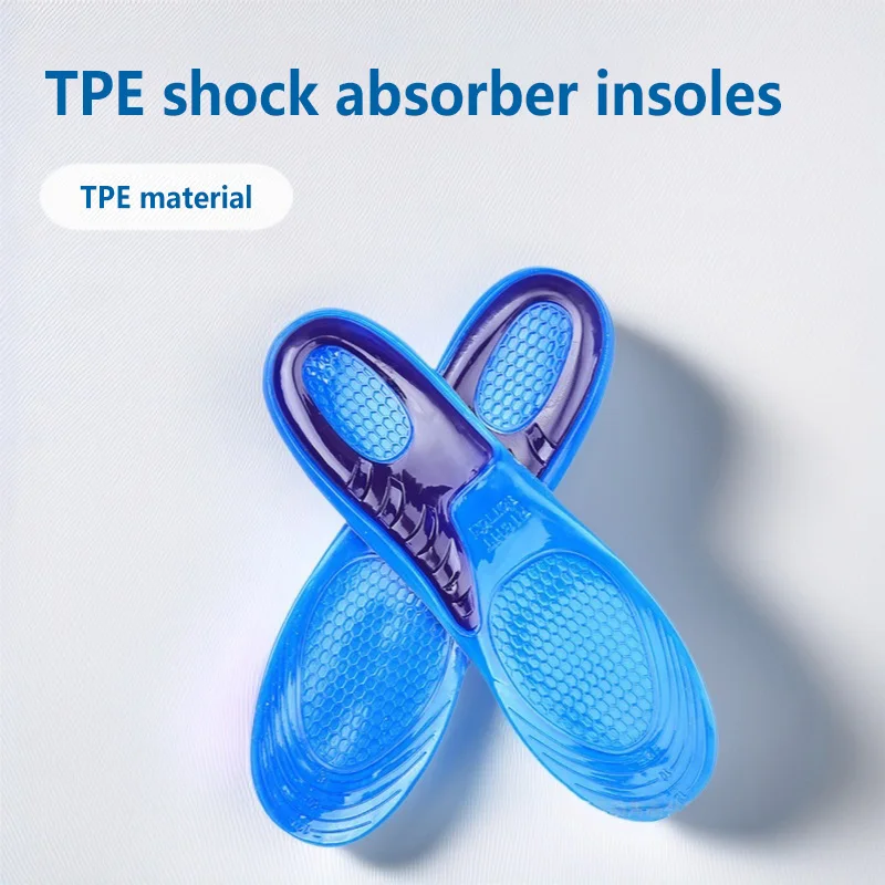 Orthopädische Einlegesohle aus Silikongel, Stoßdämpfende Fußpolster für Schuhe – Detail 4
