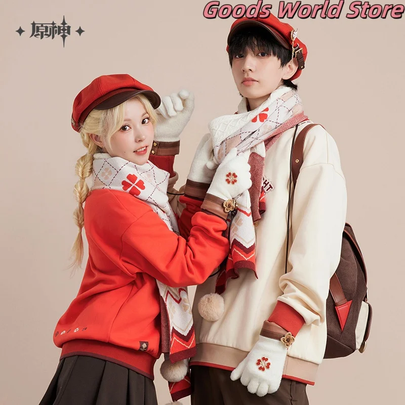 متوفر في المخزون كلي موضوع الانطباع سلسلة قفازات وشاح دافئ اللعبة الأصلية جينشين إمباكت كلي تأثيري حلي أنيمي هدية الهالوين