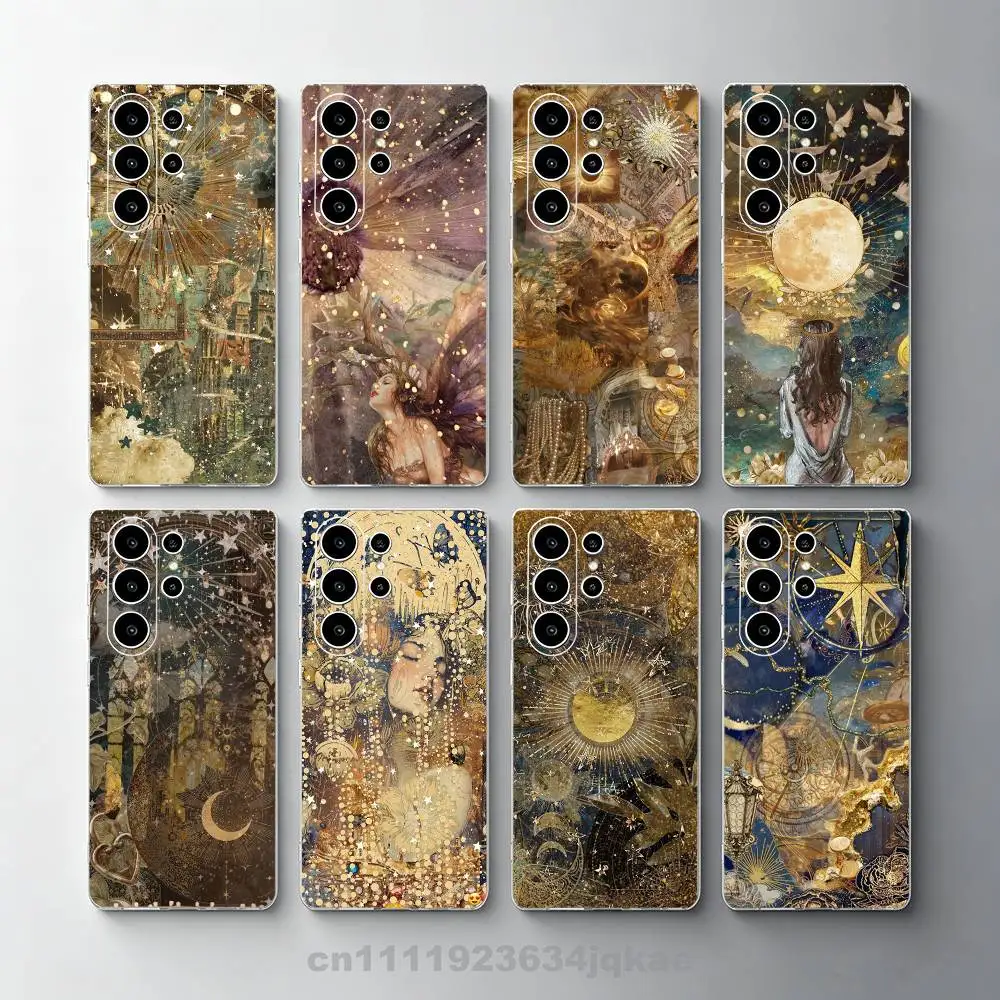 Funda de teléfono Golden Earth Mother para Samsung Galaxy A73,23,53,33,14,24,13,72,22,52,32,54,A34, funda suave
