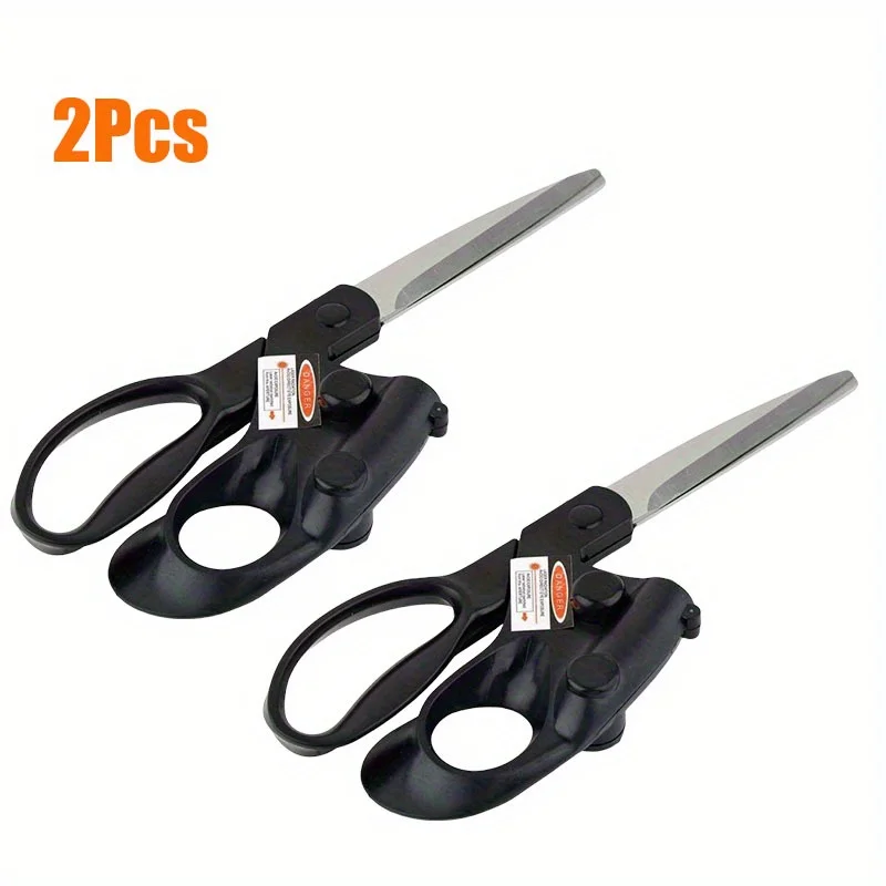 2Pcs  Professional Laser Guided Scissors For home Crafts Wrapping Gifts Fabric Sewing Cut Straight Fast Scissor Shear