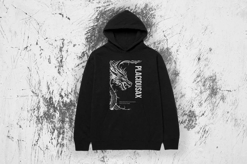 Dragonlord Placidusax Hoodie, Elden Lord Sweatshirt, Fantasy Dragon Graphic Hoodie, Unique Dragon Artwork Hoodie