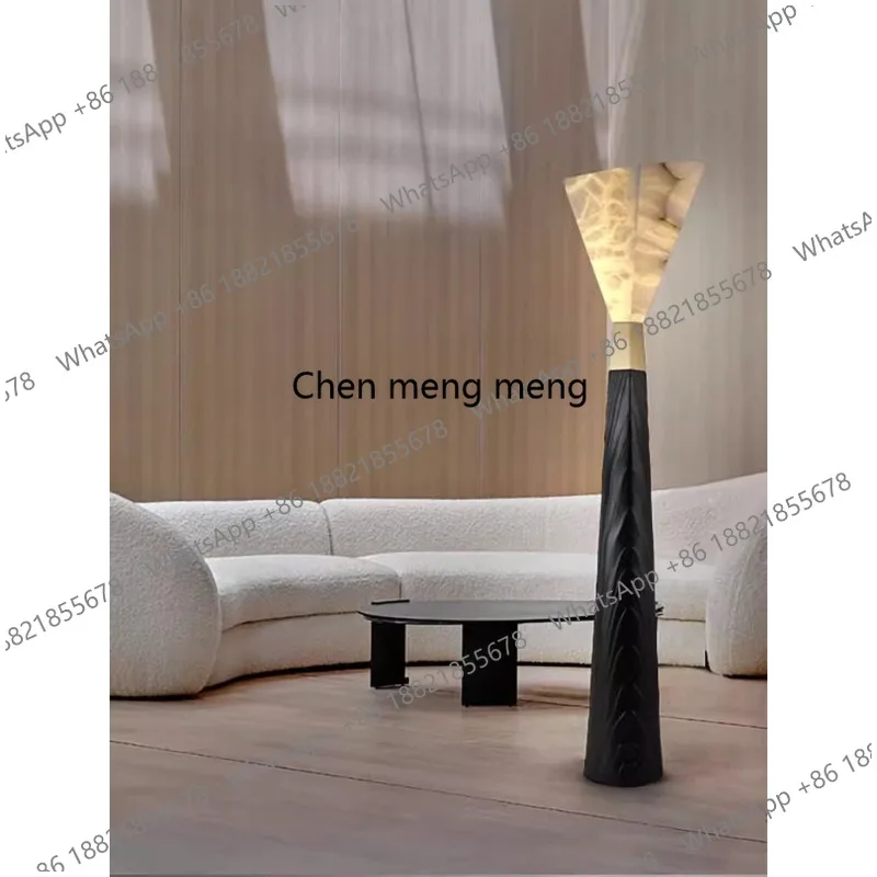 

Nordic marble floor lamp, decorative atmosphere next to the sofa in the living room, artistic bedroom bedside lamp