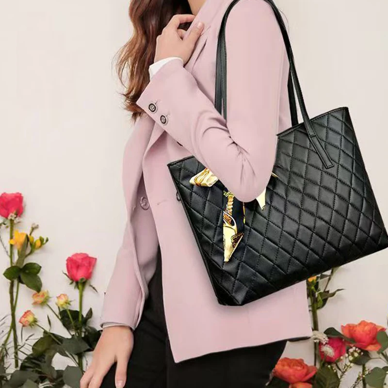 Bolso con asa de lazo para mujer para trabajo y desplazamientos, bolso de hombro versátil con diseño elegante, bolso de mano de alta calidad para uso diario