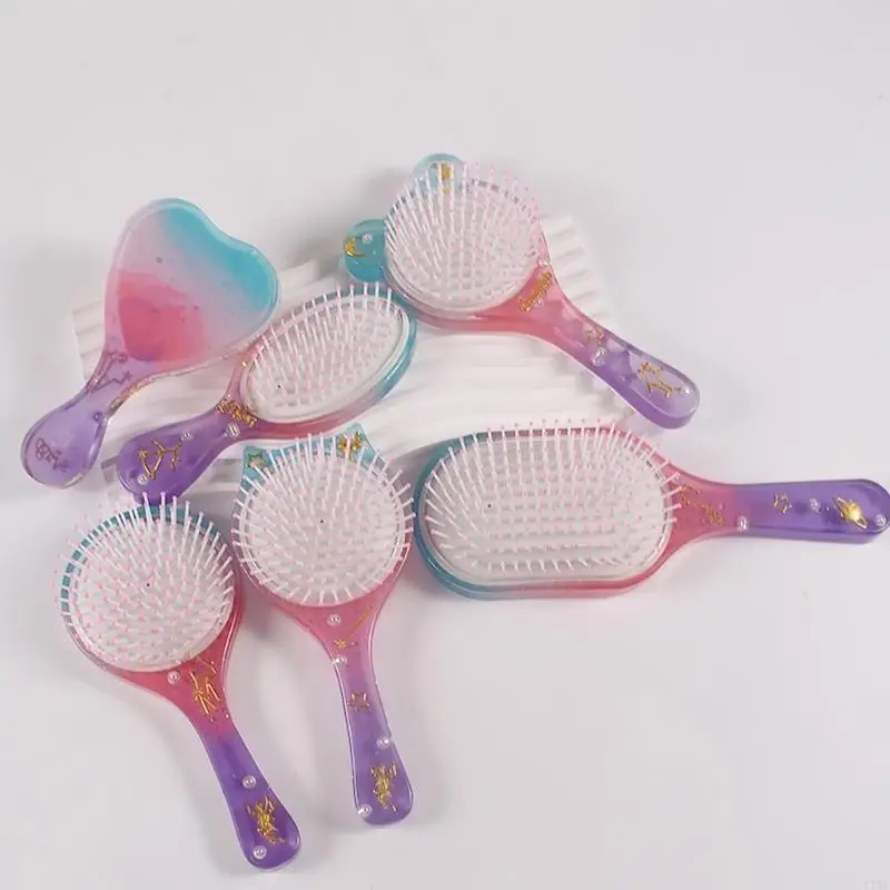 

77HE Hairbrush Epoxy Resin Mold Handmade Comb Silicone Mold for Jewelry Craft Making