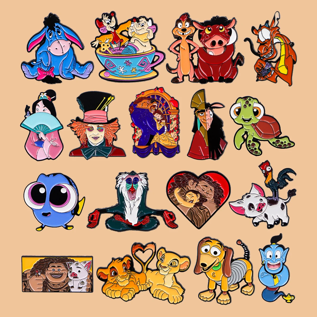 

Anime Movie Animals Enamel Pin Cartoon Figures Brooch Lapel Pin Badge on Backpack Clothing Accessories Fashion Jewelry Gifts