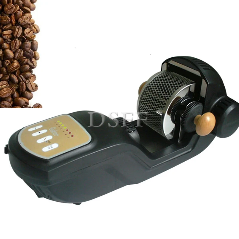 Home Mini Coffee Bean Roaster, Fully Automatic Coffee Stir Fry Coffee Bean Machine, 300g Capacity, High Temperature Resistant