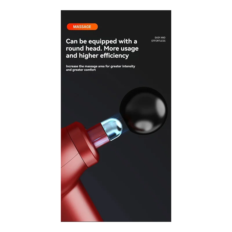 ABGP-Электрический массажер-массажер для расслабления, массажер для фитнеса и расслабления мышц, черный