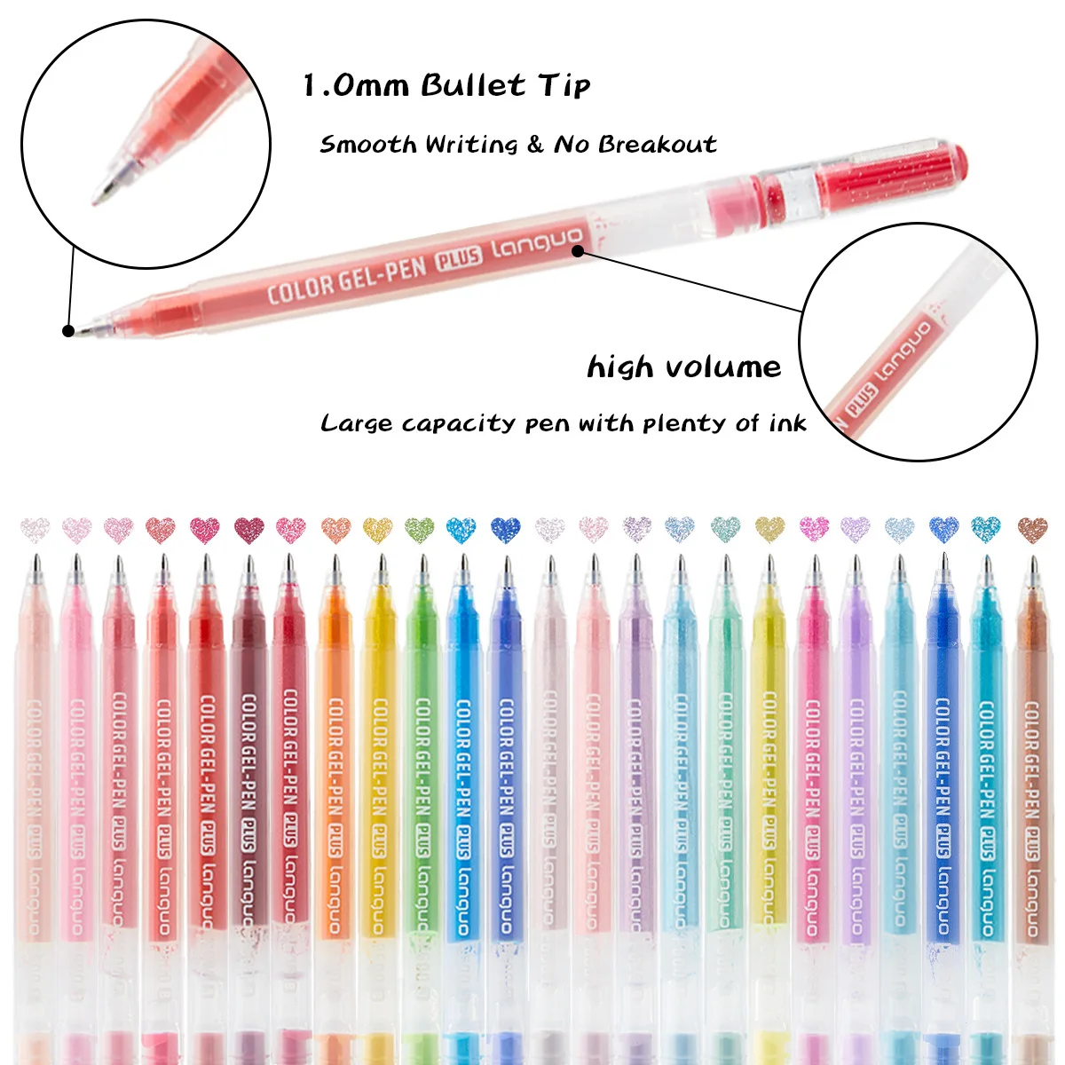 Languo 4/6 colors Stunning Acrylic Gel Pens 1.0mm Fabric Rock Handaccount Drawing Pen for Stone Ceramic Glass Canvas Wood