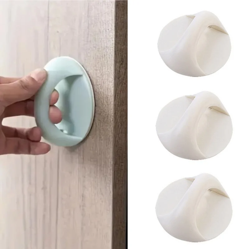 

3pcs No Drilling Door Handle Strong Adhesive Handles For Drawer Window Wardrobe Sliding Door Refrigerator Door Handle