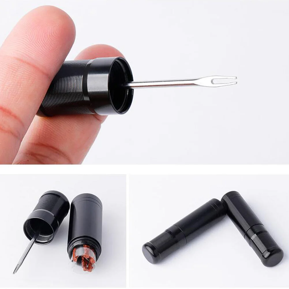 

Professional Tire Repair Tool Fork Vacuum Special Portable Emergency Rubber Strip Durable Aluminum Alloy Compact Easy to Carry