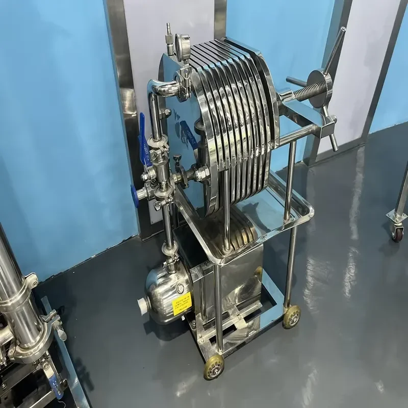 Automatic Mobile Frame Filter Press Multi-layer Plate Filter Machine 1 Year Warranty for Beer Wine Juice Beverage Filtration