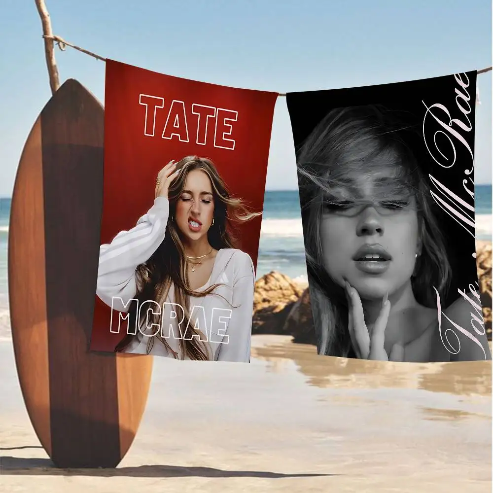 Singer Tate Mcrae Pop Star Microfiber Beach Towel Absorbent Quick dry Soft Yoga Swimming Resort Mountain Climbing Towel