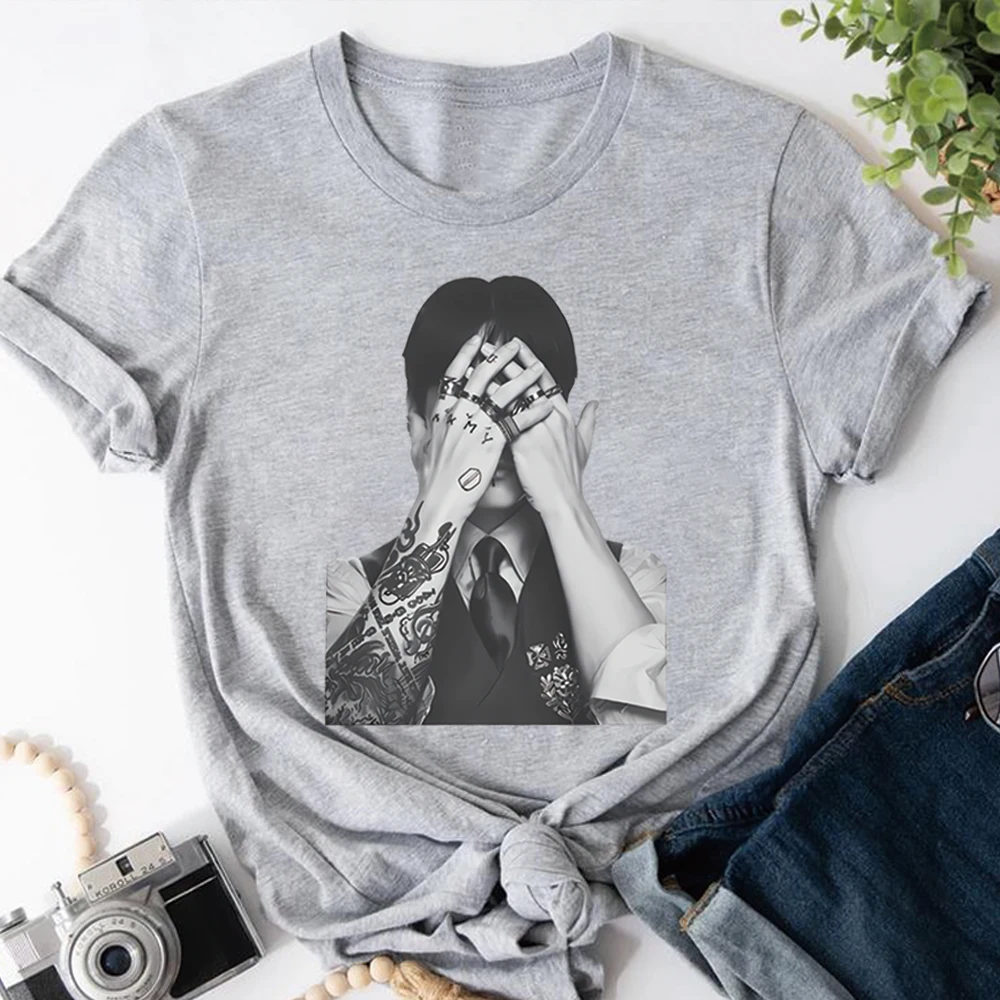 Vintage K-Pop Idol Grafik T-Shirt 2026 World Tour T-Shirt Koreanische Mode-Shirts Herren Damen Casual Tee Kurzarm-Oberteile Fan-Geschenk – Detail 12