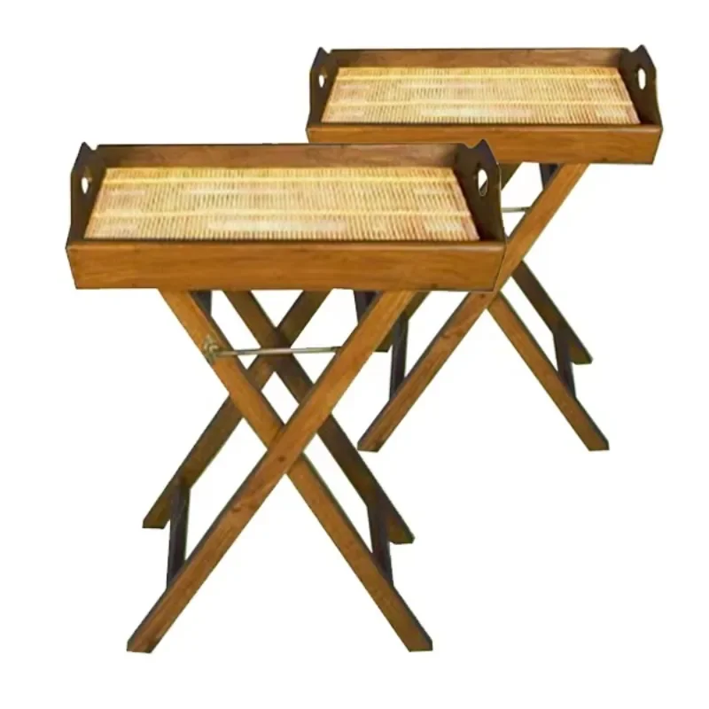 Modern style teak bamboo folding legs outdoor garden courtyard restaurant hotel furniture pallet
