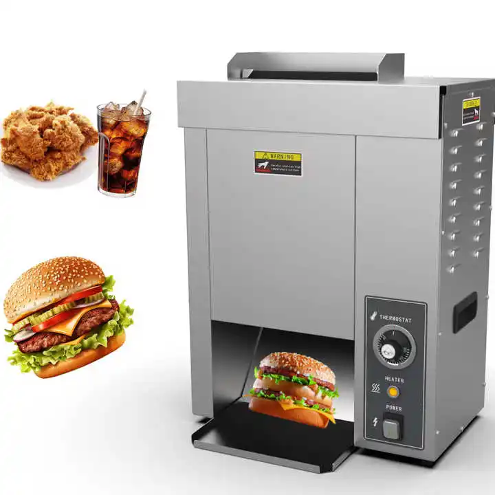 Commercial Restaurant Hamburger Machine Grill Burger Machine Commercial Mcdonald's Chained Hamburger Bread Toaster