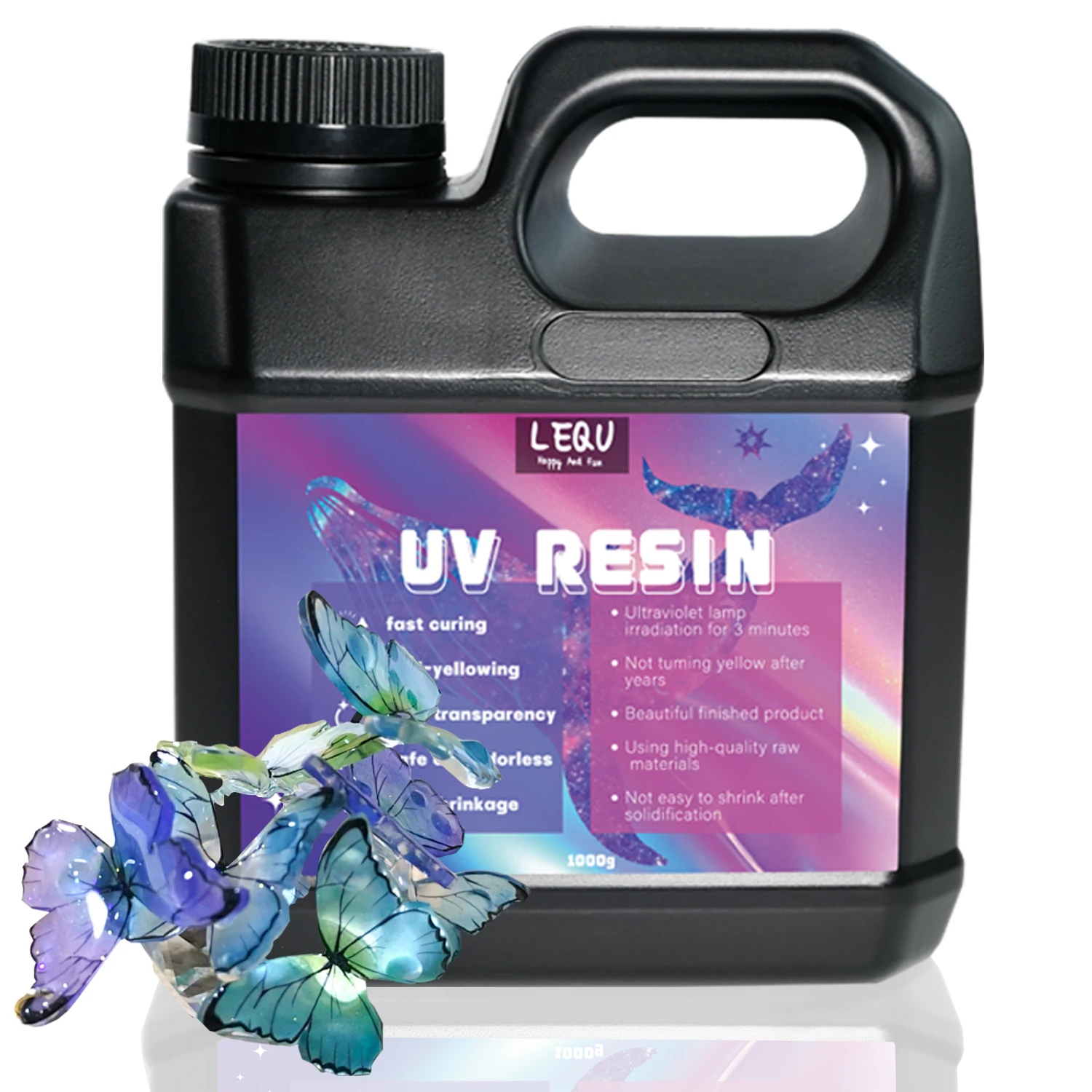 السائبة الأشعة فوق البنفسجية الراتنج كريستال واضح كبير الأشعة فوق البنفسجية علاج راتنجات الايبوكسي مجموعة صلبة قسط الراتنج الأشعة فوق البنفسجية شفافة الشمسية المنشط الغراء للمجوهرات #1